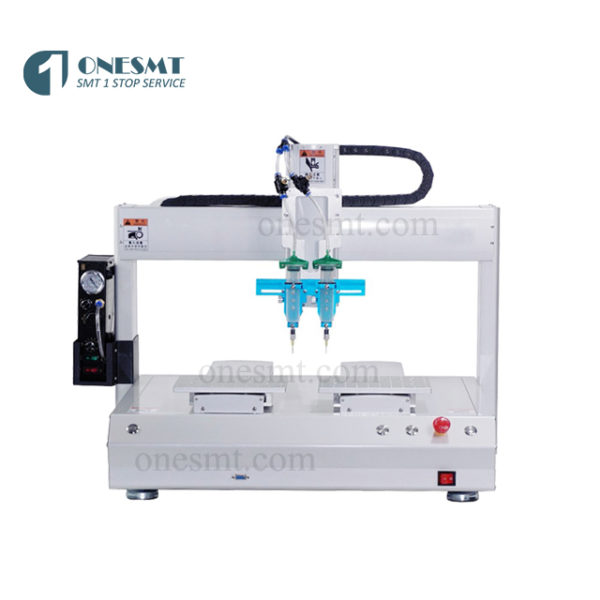 Desktop dual heads glue dispenser