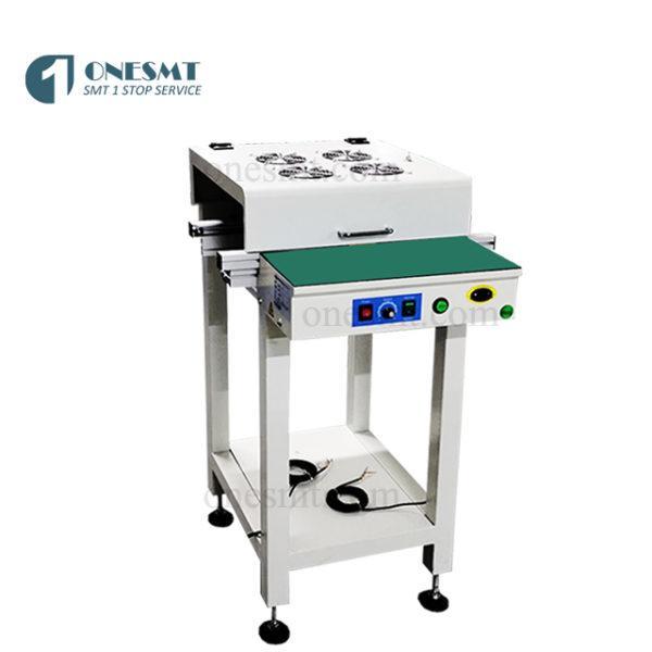 PCB conveyor with cooling fan