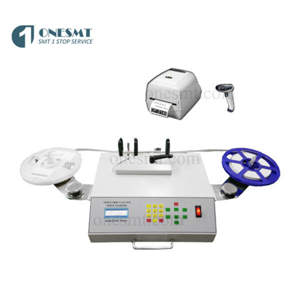 SMD components counter with scanner and printer
