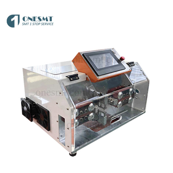 Wire cutting and stripping machine